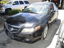 2004 ACURA TSX, 2.4L 5SPEED, COLOR BLACK, STK A15232